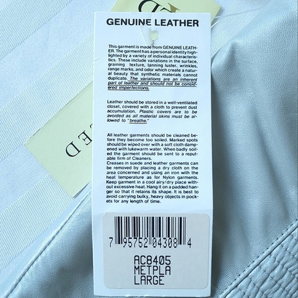 NWT Excelled Genuine Leather Halter Crop Top - Picture 9 of 11